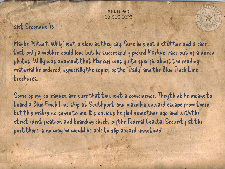 Image of Personal Memo 2